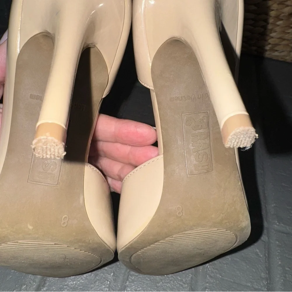 Brash Women's Size 8 Nude‎ Tan Pointed Toe Heels Classy Formal Dressy Pumps